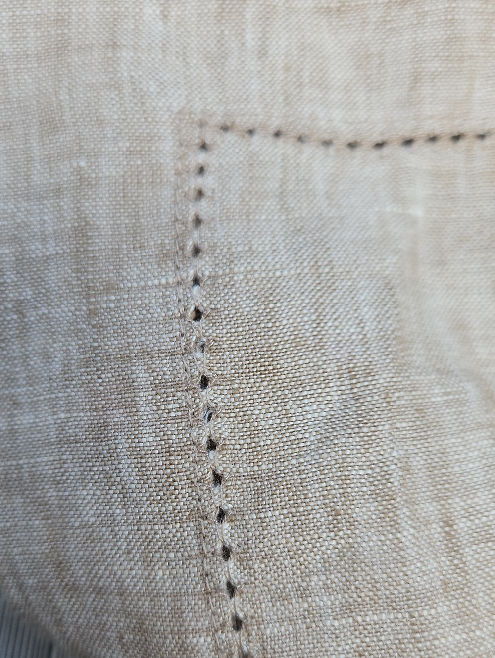 New  Noble Excellence Luxury  Set Of 6  Hemstitch Linen Dinner Napkins - Picture 13 of 17